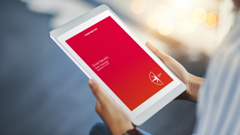 KuppingerCole Leadership Compass report displayed on notebook