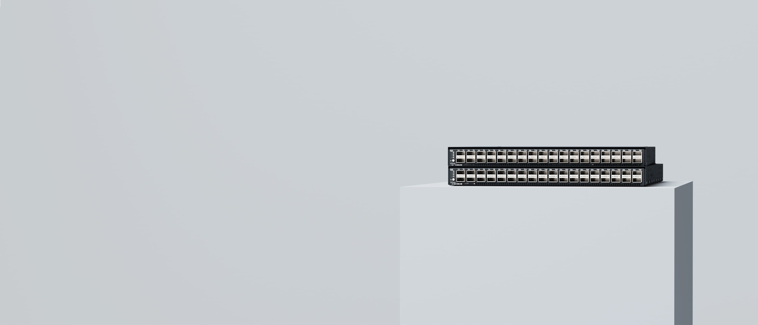 Stack of Cisco Unified Computing System (UCS) fabric interconnects