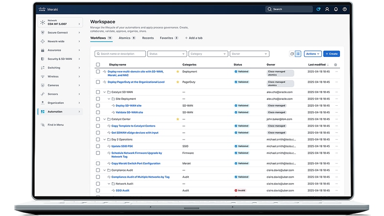 illustration  on desktop screen all workflow runs in one place 