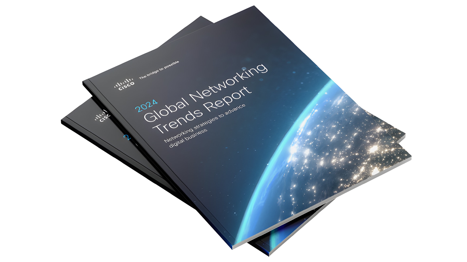 Image depicts the 2024 Global Networking Trends Report book