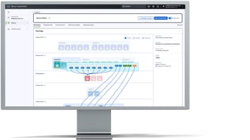 ディスプレイモニター上の Nexus HyperFabric ダッシュボード