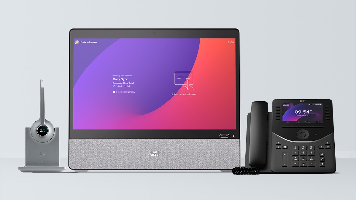 Teléfono de escritorio de Cisco serie 9800